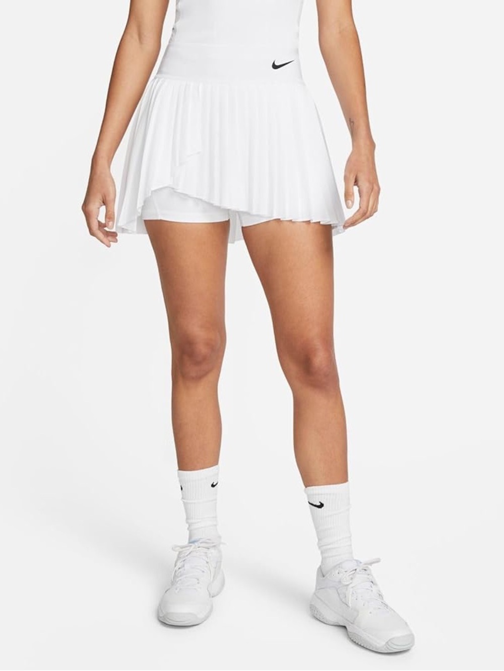 NikeCourt Dri-FIT Advantage White Pleated Tennis Skirt Size Medium New with tag